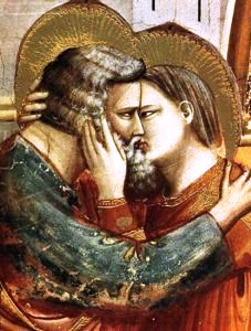         Rencontre d'Anne et Joachim  la Porte Dore, d'aprs Giotto